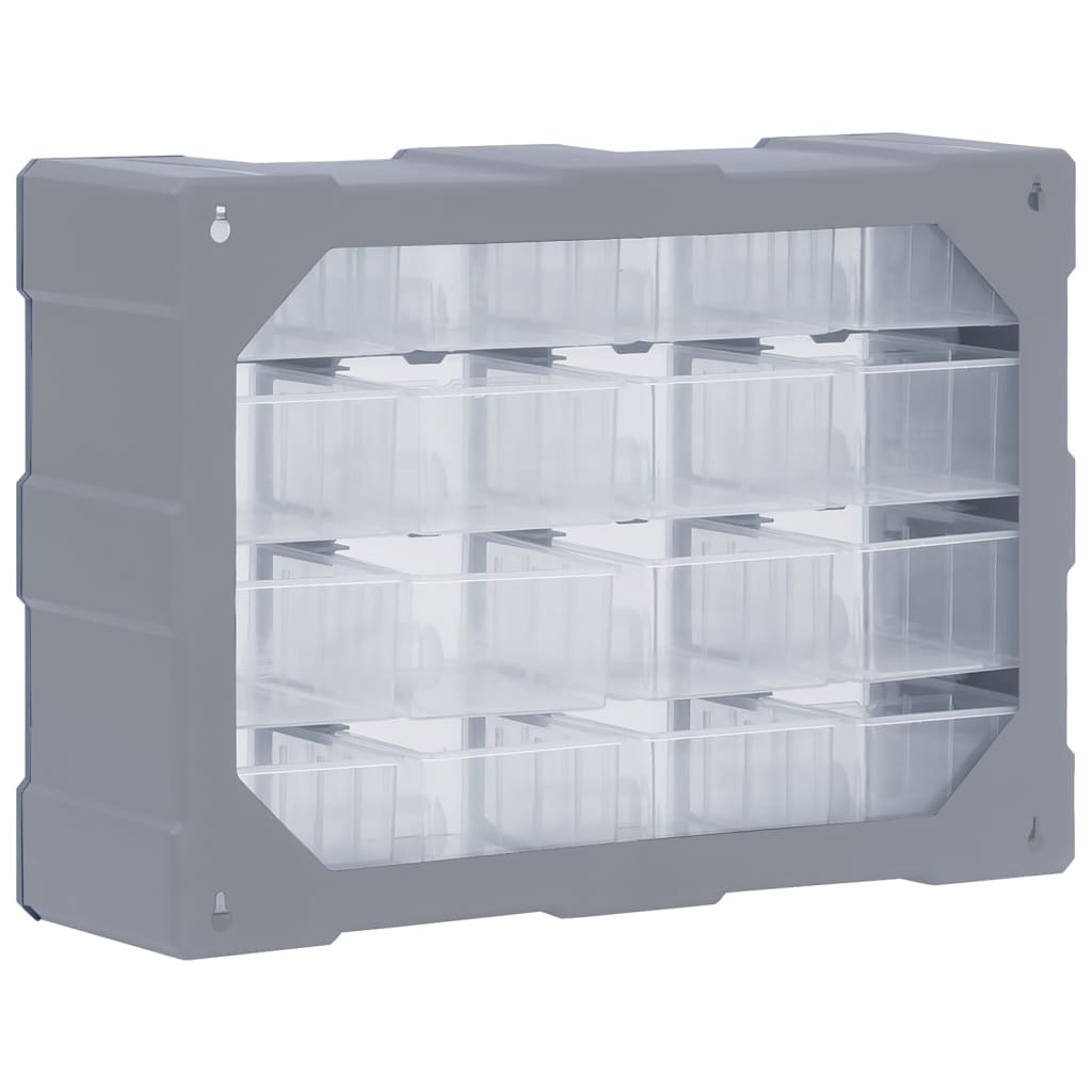 vidaXL Organizator cu 16 sertare medii, 52x16x37 cm vidaXL Organizator cu 16 sertare medii, 52x16x37 cm