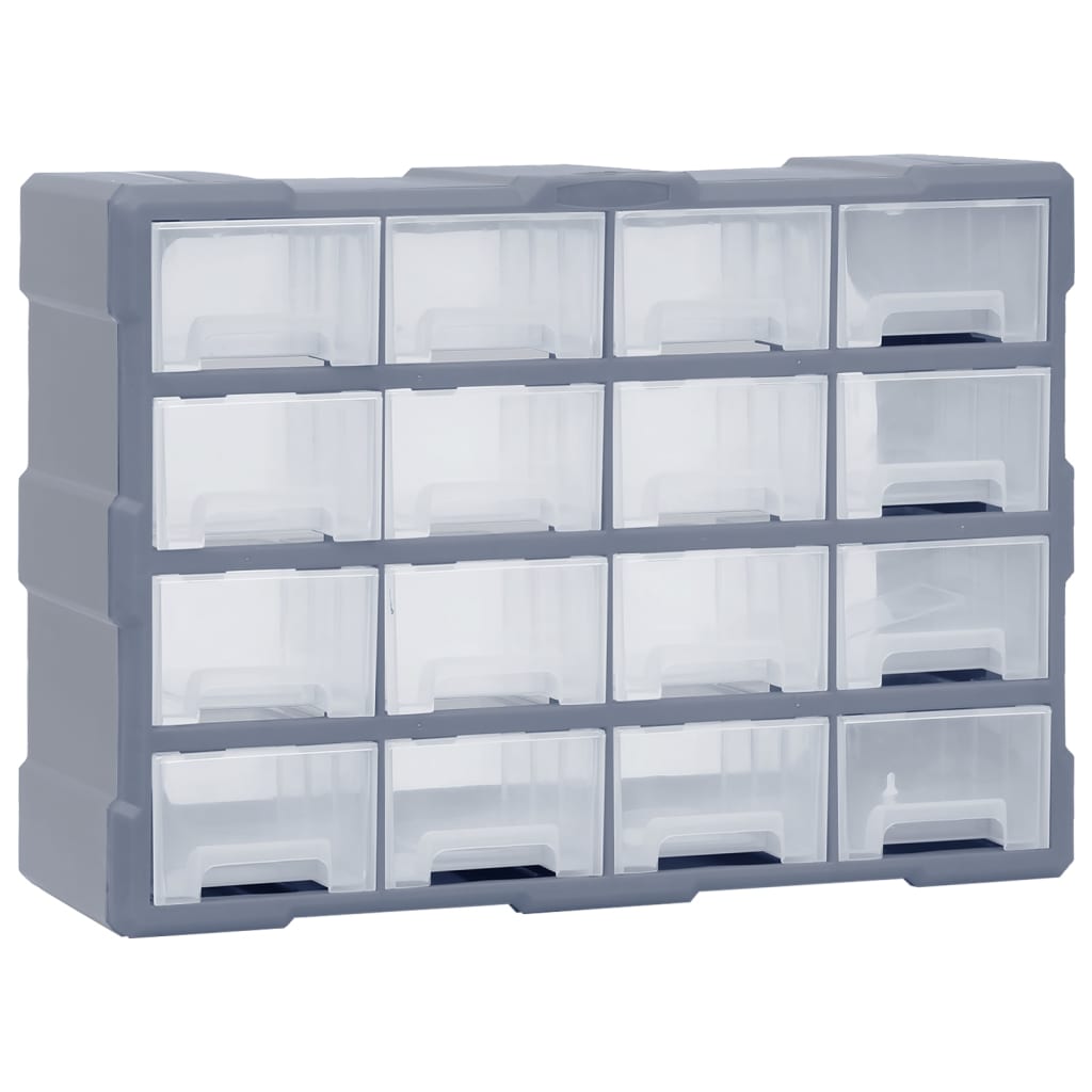 vidaXL Organizator cu 16 sertare medii, 52x16x37 cm vidaXL Organizator cu 16 sertare medii, 52x16x37 cm