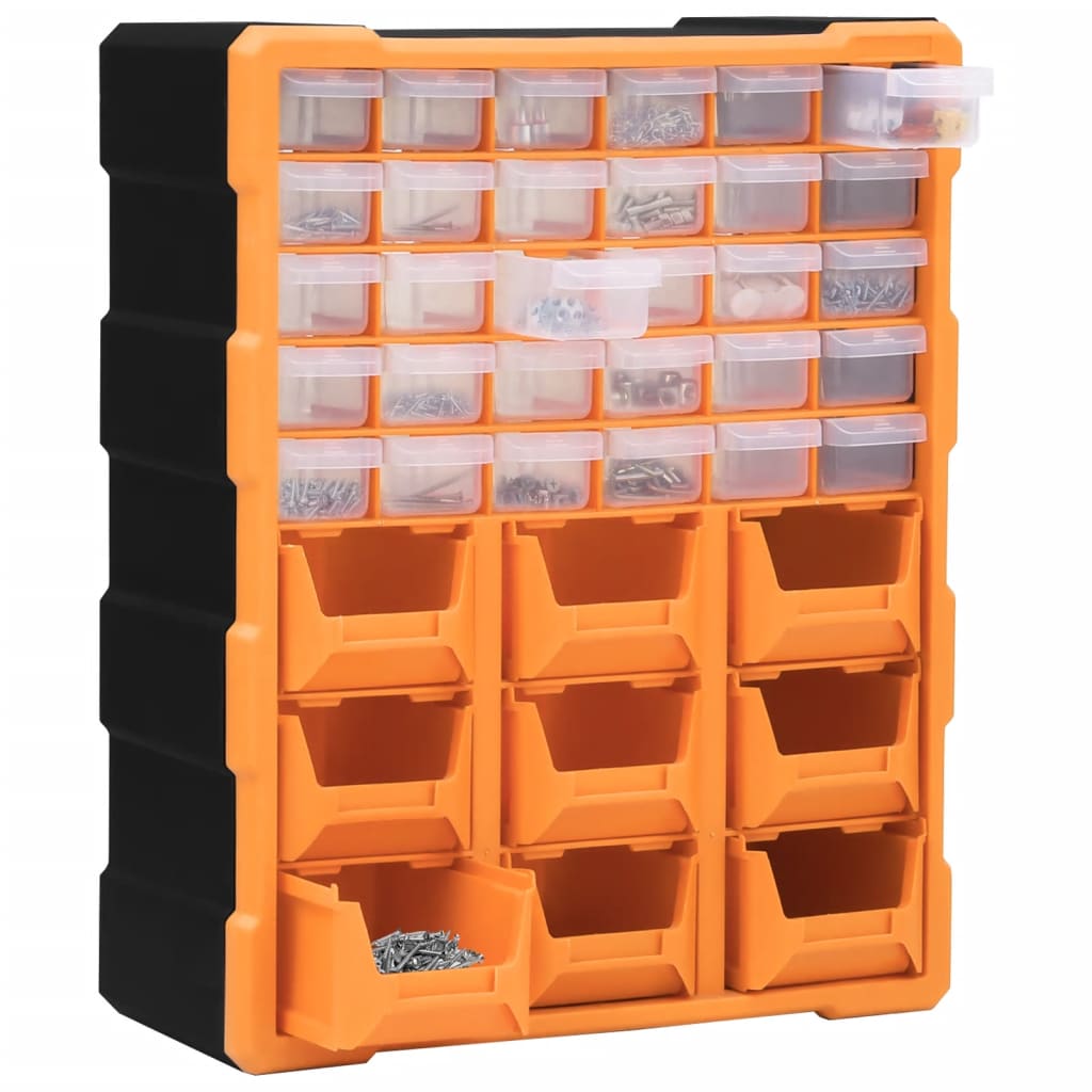 vidaXL Organizator cu 39 de sertare, 38x16x47 cm vidaXL Organizator cu 39 de sertare, 38x16x47 cm
