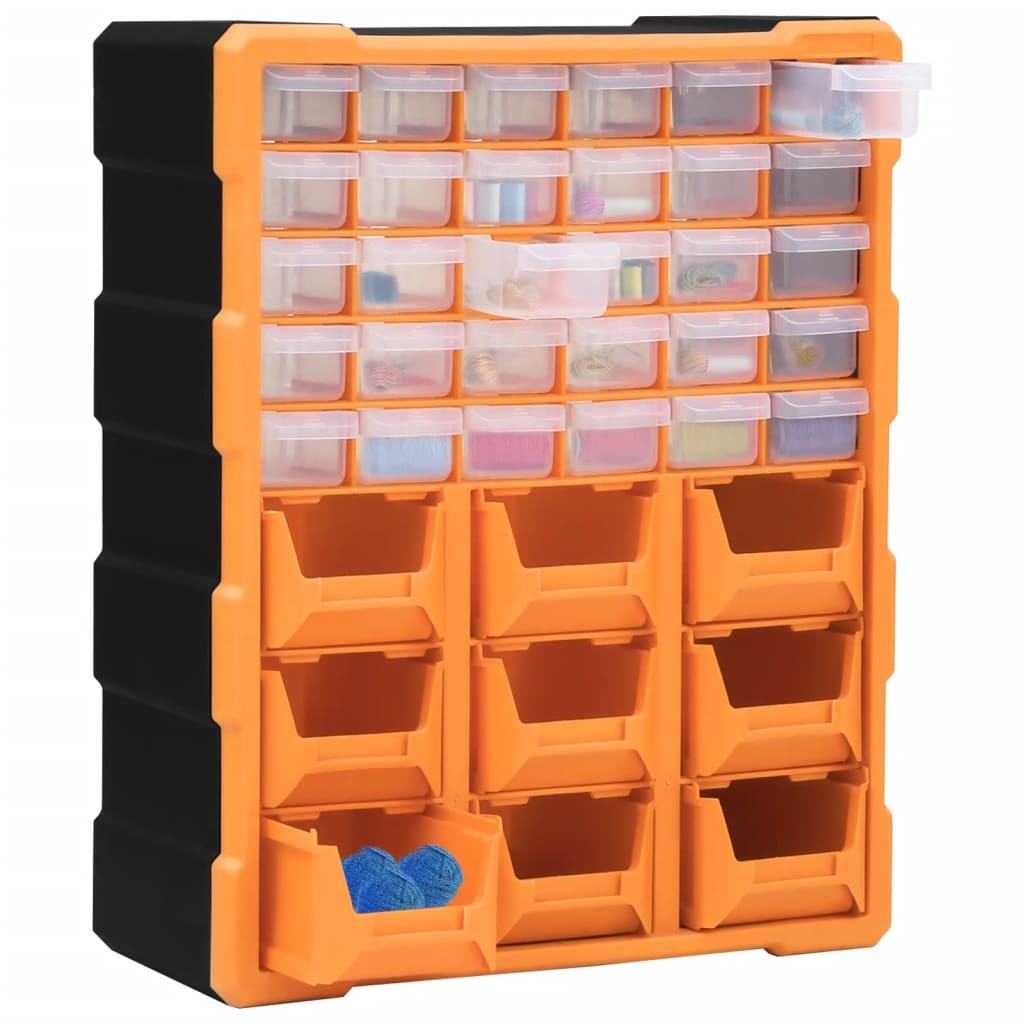 vidaXL Organizator cu 39 de sertare, 38x16x47 cm vidaXL Organizator cu 39 de sertare, 38x16x47 cm