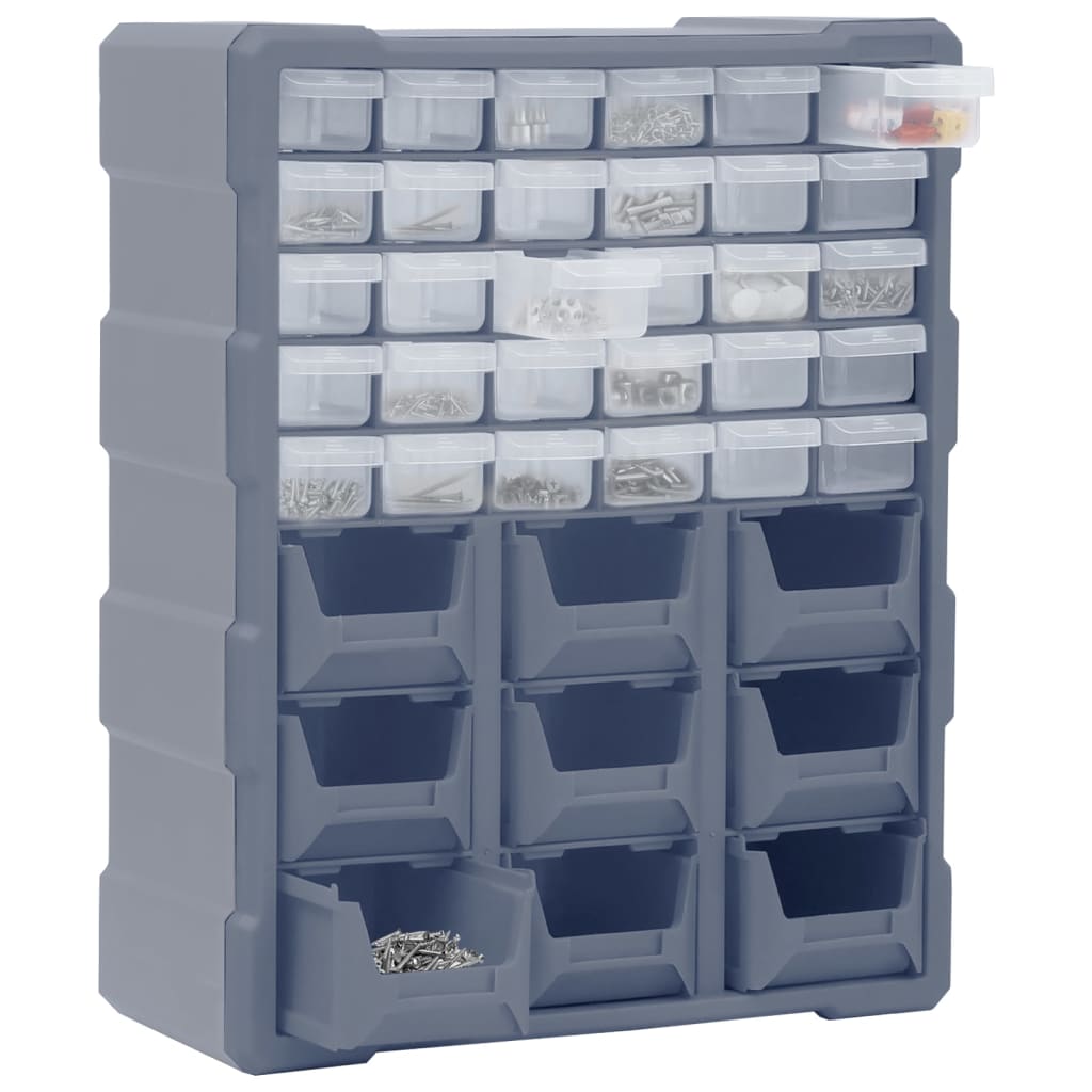 vidaXL Organizator cu 39 de sertare, 38x16x47 cm vidaXL Organizator cu 39 de sertare, 38x16x47 cm