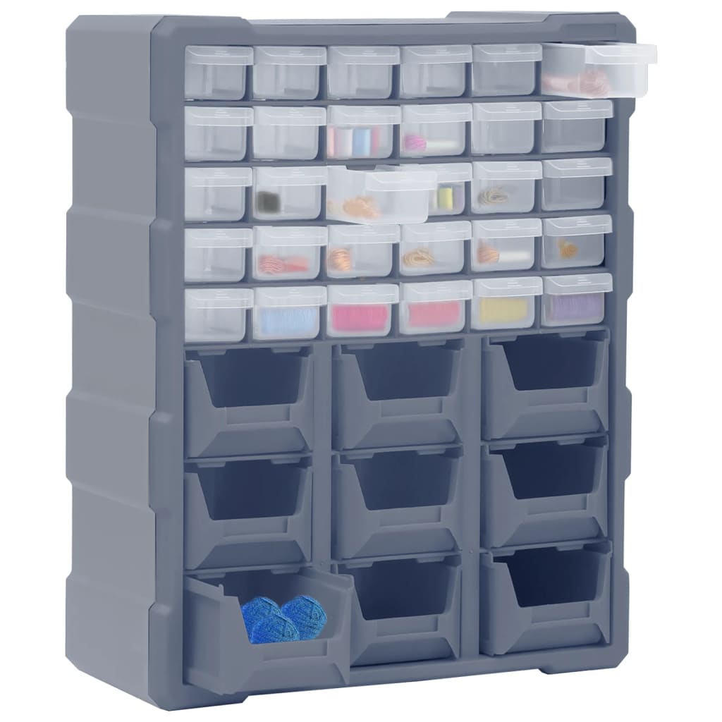 vidaXL Organizator cu 39 de sertare, 38x16x47 cm vidaXL Organizator cu 39 de sertare, 38x16x47 cm