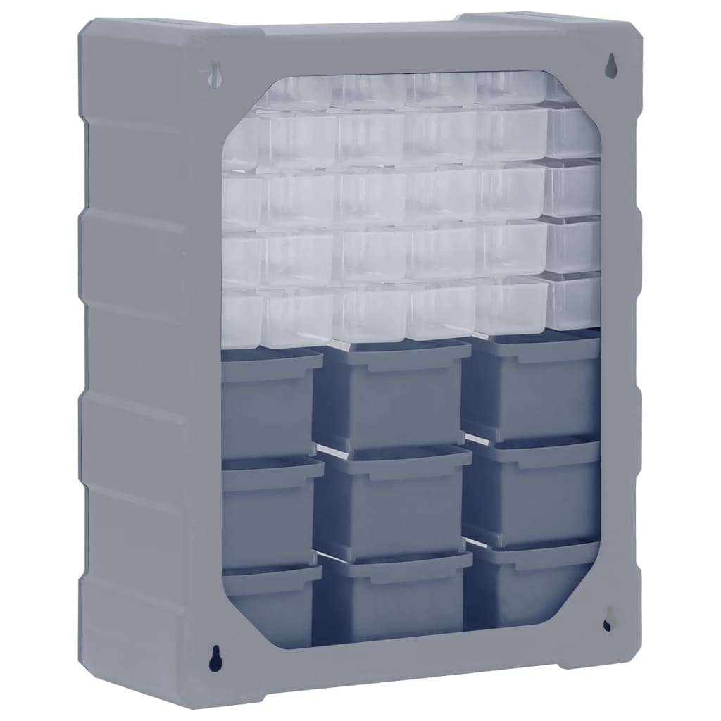 vidaXL Organizator cu 39 de sertare, 38x16x47 cm vidaXL Organizator cu 39 de sertare, 38x16x47 cm
