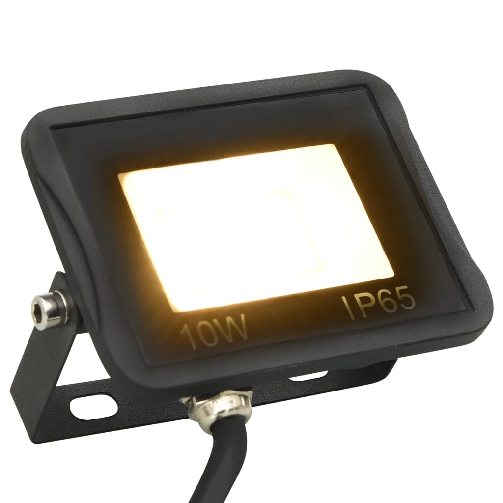 vidaXL Proiector cu LED, alb cald, 10 W vidaXL Proiector cu LED, alb cald, 10 W