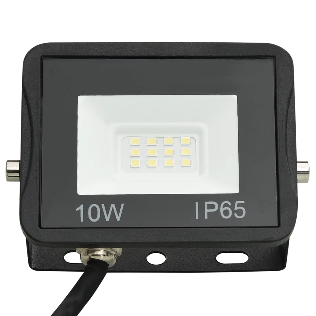 vidaXL Proiectoare cu LED, 10 W, 2 buc., alb rece vidaXL Proiectoare cu LED, 10 W, 2 buc., alb rece