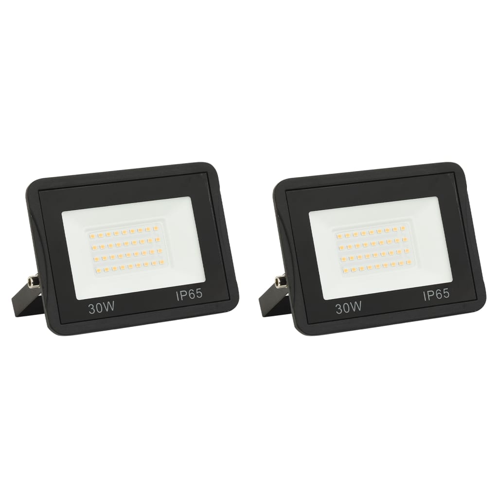 vidaXL Proiectoare cu LED, 30 W, 2 buc., alb rece vidaXL Proiectoare cu LED, 30 W, 2 buc., alb rece