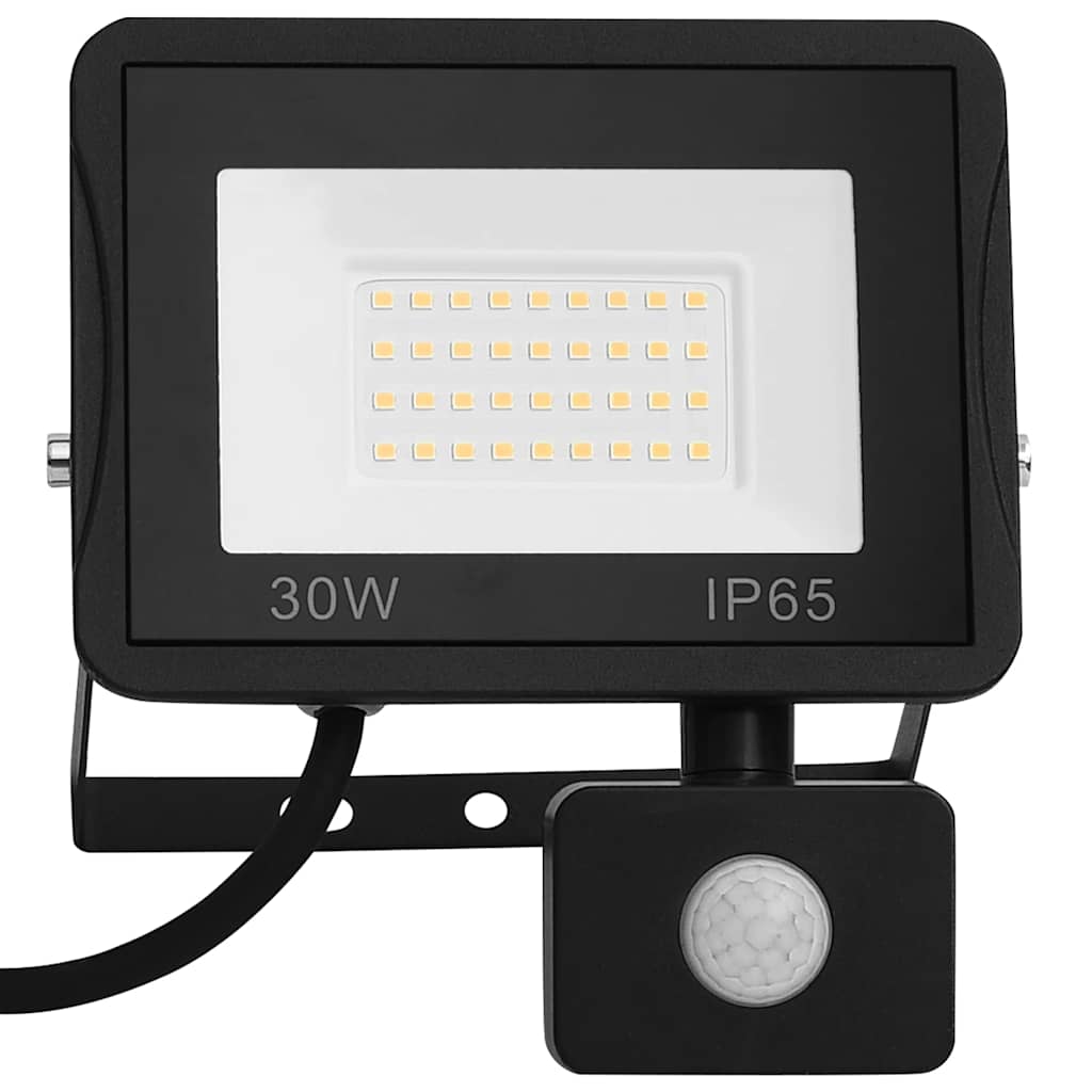 vidaXL Proiector LED cu senzor, 30 W, alb cald