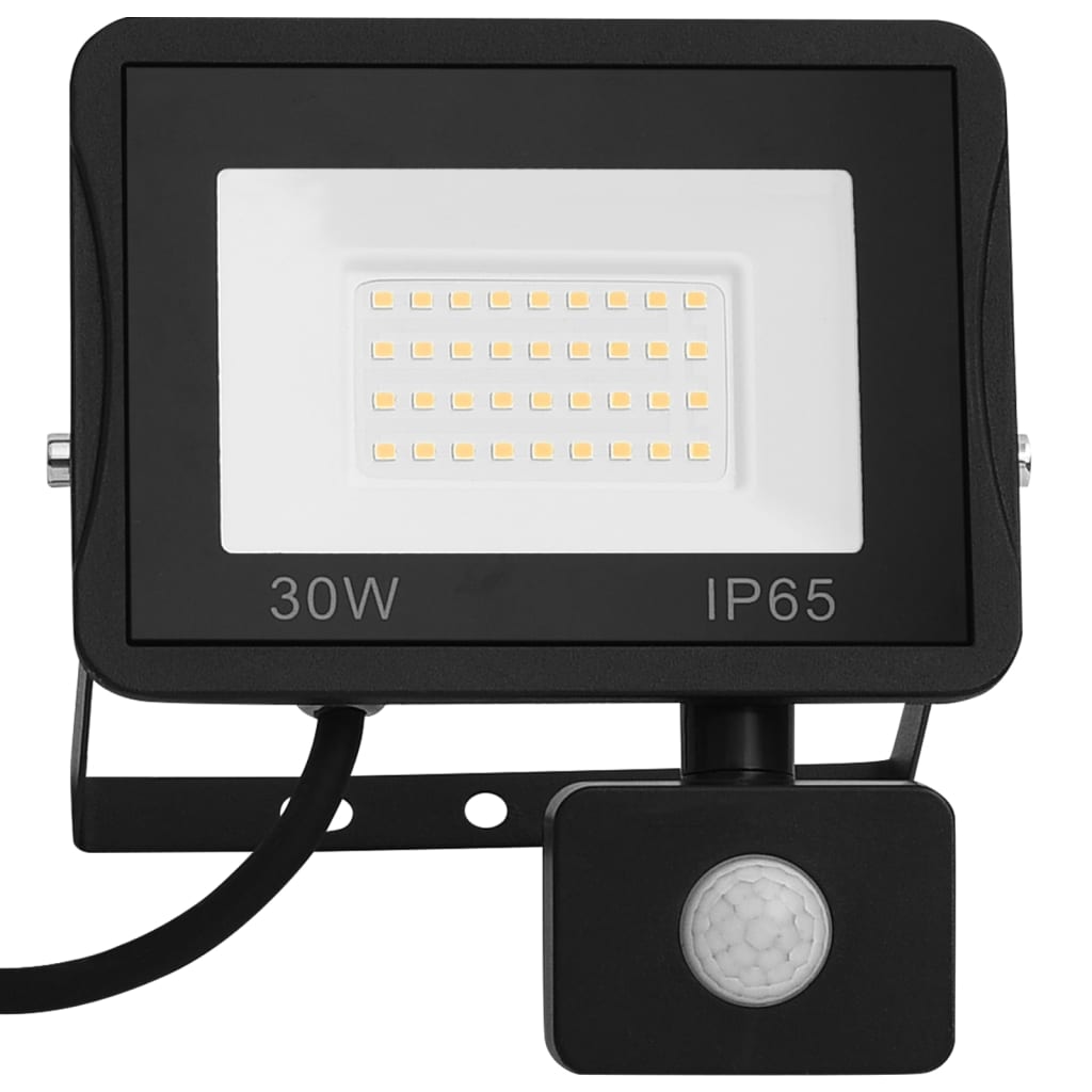 vidaXL Proiector LED cu senzor, 30 W, alb rece