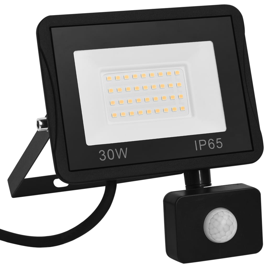 vidaXL Proiector LED cu senzor, 30 W, alb rece