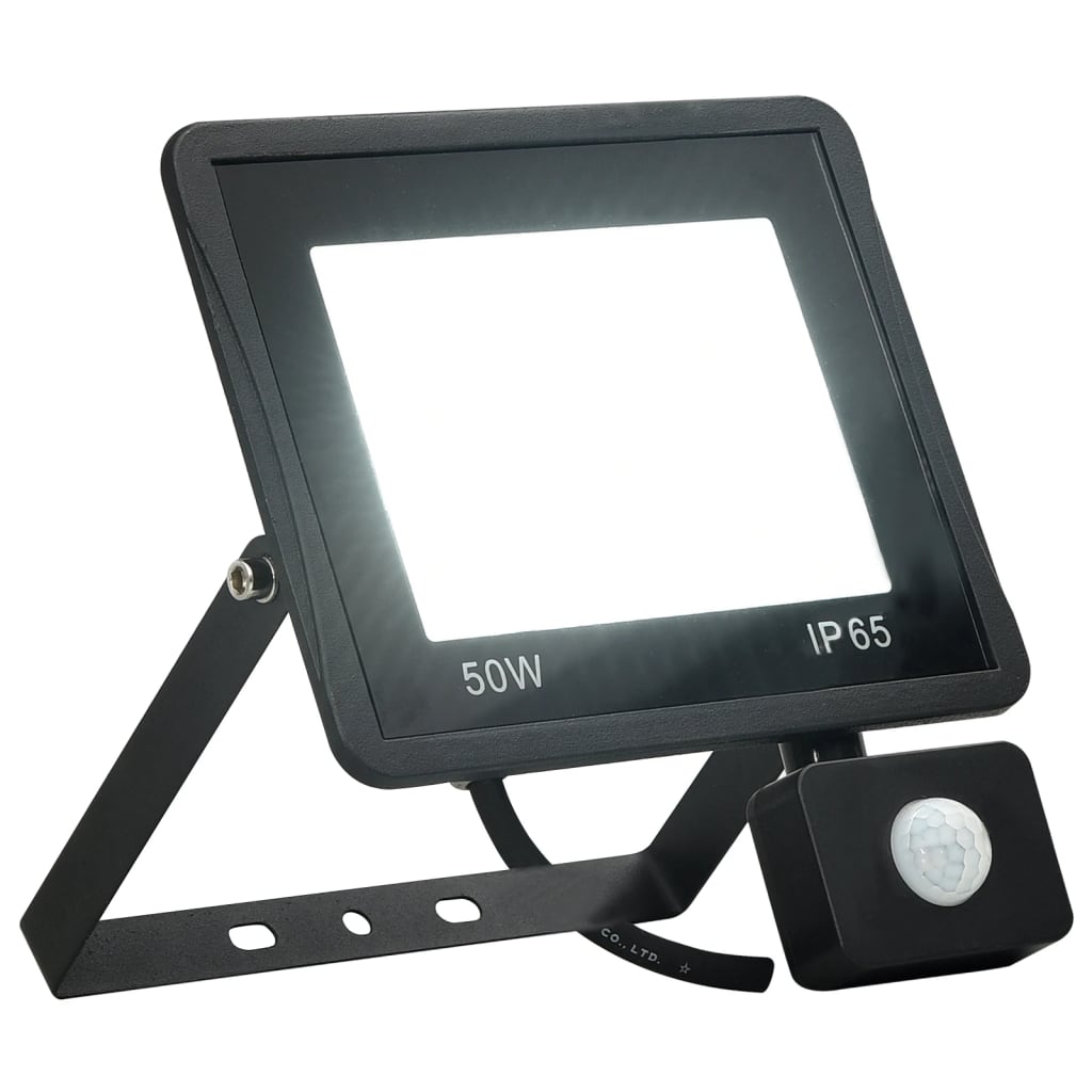 vidaXL Proiector LED cu senzor, 50 W, alb rece vidaXL Proiector LED cu senzor, 50 W, alb rece