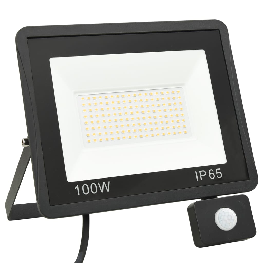 vidaXL Proiector LED cu senzor, 100 W, alb rece vidaXL Proiector LED cu senzor, 100 W, alb rece
