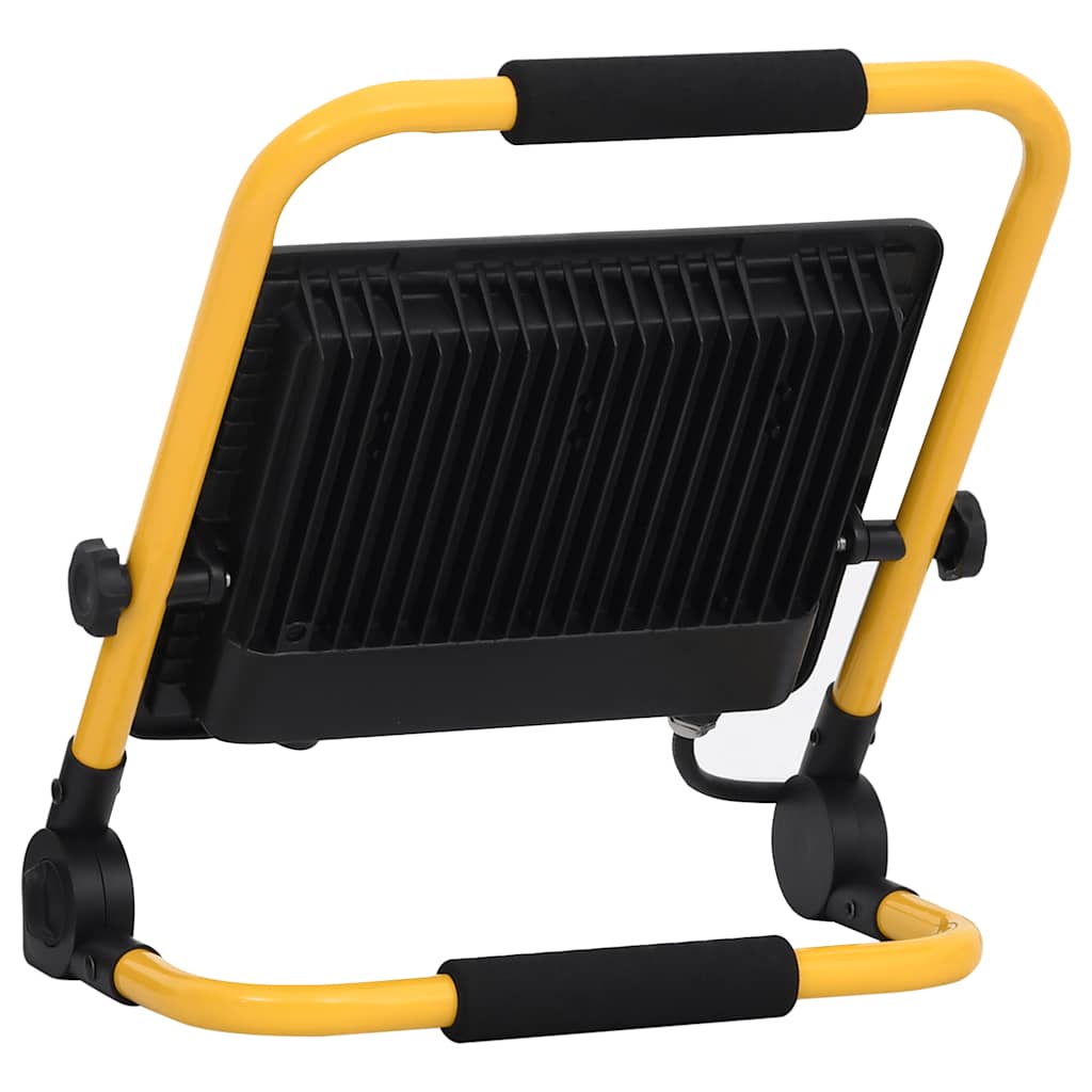 vidaXL Proiector cu LED și mâner, alb cald, 100 W vidaXL Proiector cu LED și mâner, alb cald, 100 W