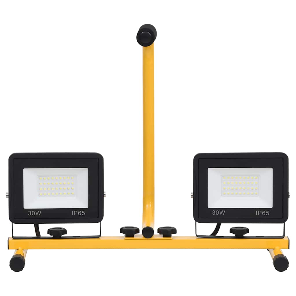 vidaXL Proiector LED cu mâner, 2x30 W, alb rece vidaXL Proiector LED cu mâner, 2x30 W, alb rece