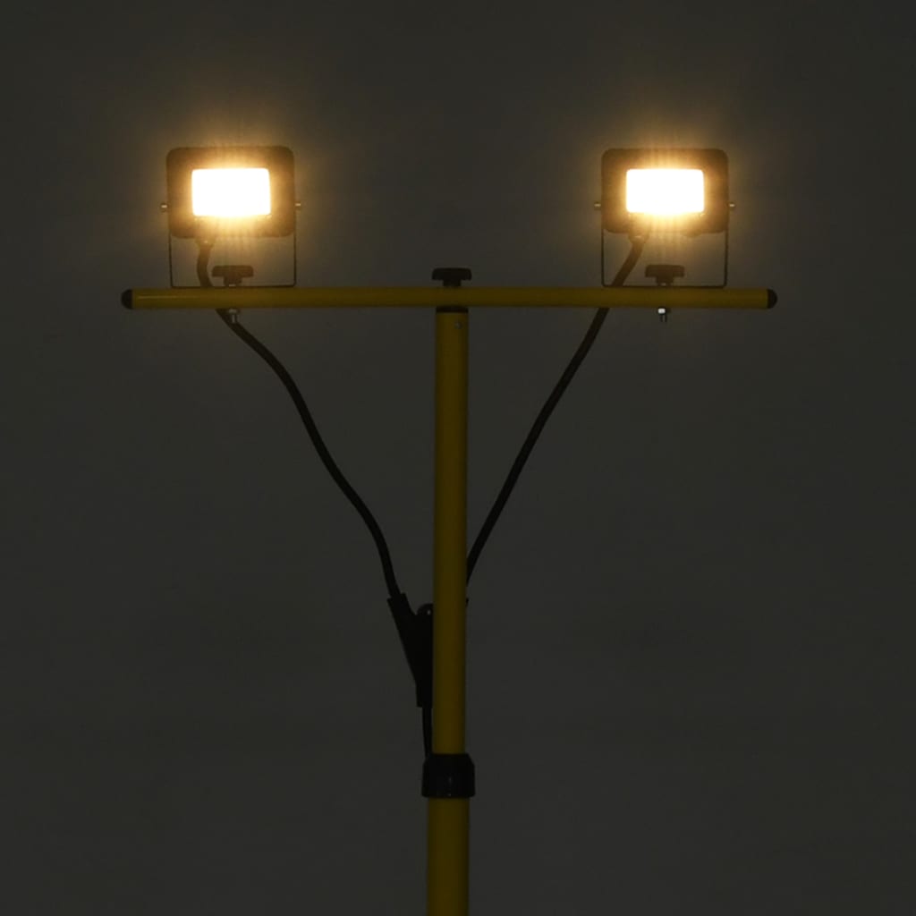 vidaXL Proiector cu LED și trepied, 2x10 W, alb cald vidaXL Proiector cu LED și trepied, 2x10 W, alb cald