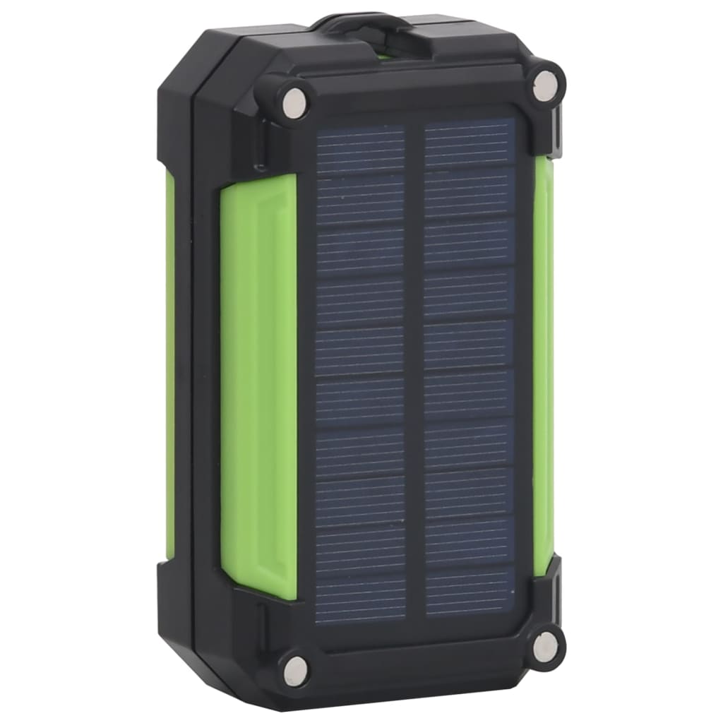 vidaXL Reflector portabil cu LED și energie solară, 7 W, alb rece