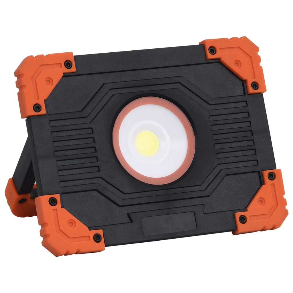 vidaXL Reflector portabil cu LED, 10 W, alb rece, ABS vidaXL Reflector portabil cu LED, 10 W, alb rece, ABS