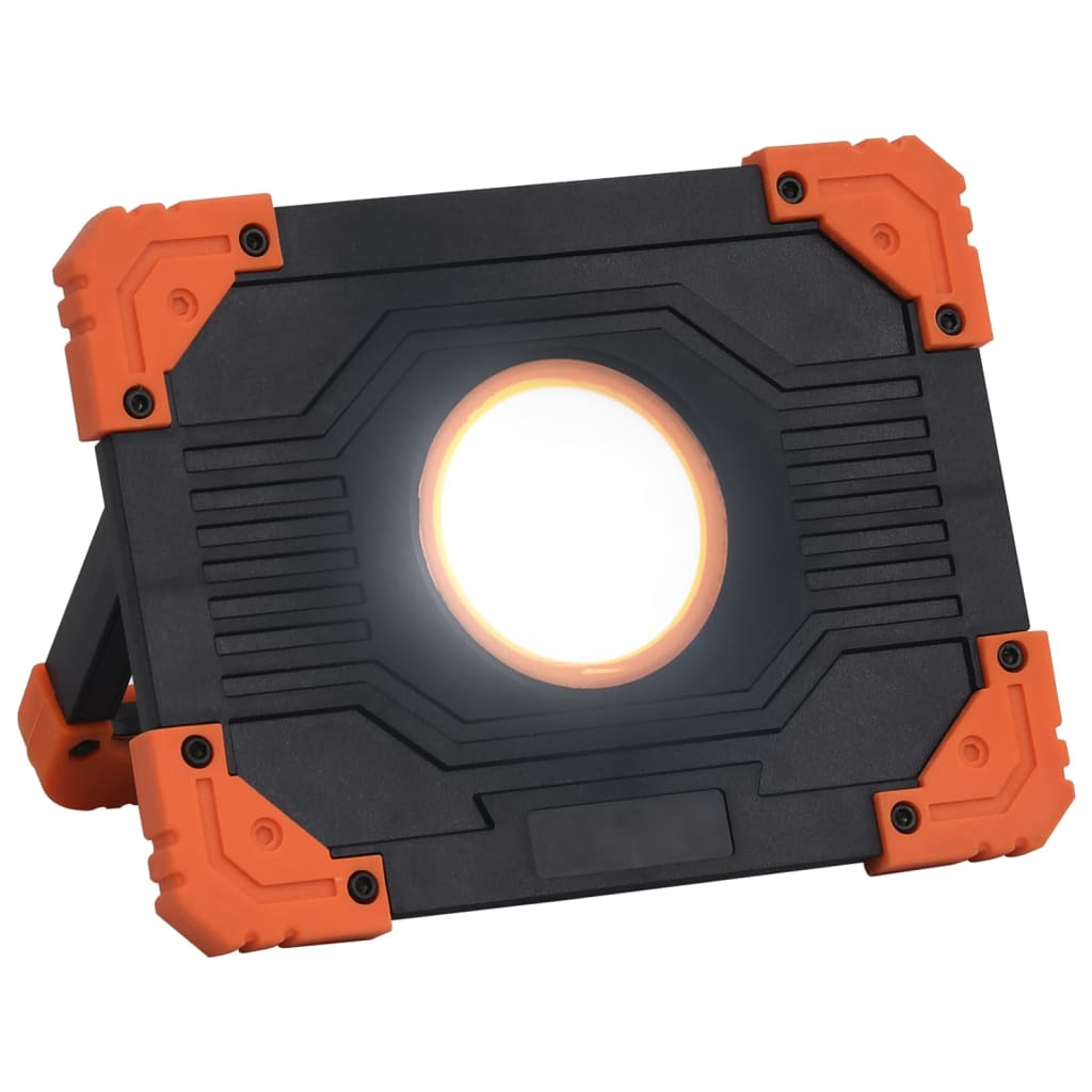 vidaXL Reflector portabil cu LED, 10 W, alb rece, ABS vidaXL Reflector portabil cu LED, 10 W, alb rece, ABS