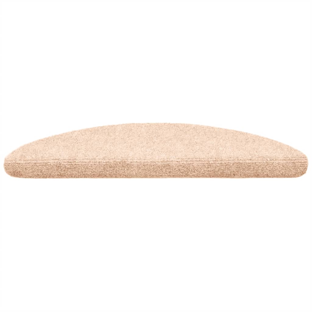 vidaXL Covorașe autoadezive pentru scări, 10 buc., 56x17x3 cm, crem, semirotunde vidaXL Covorașe autoadezive pentru scări, 10 buc., 56x17x3 cm, crem, semirotunde