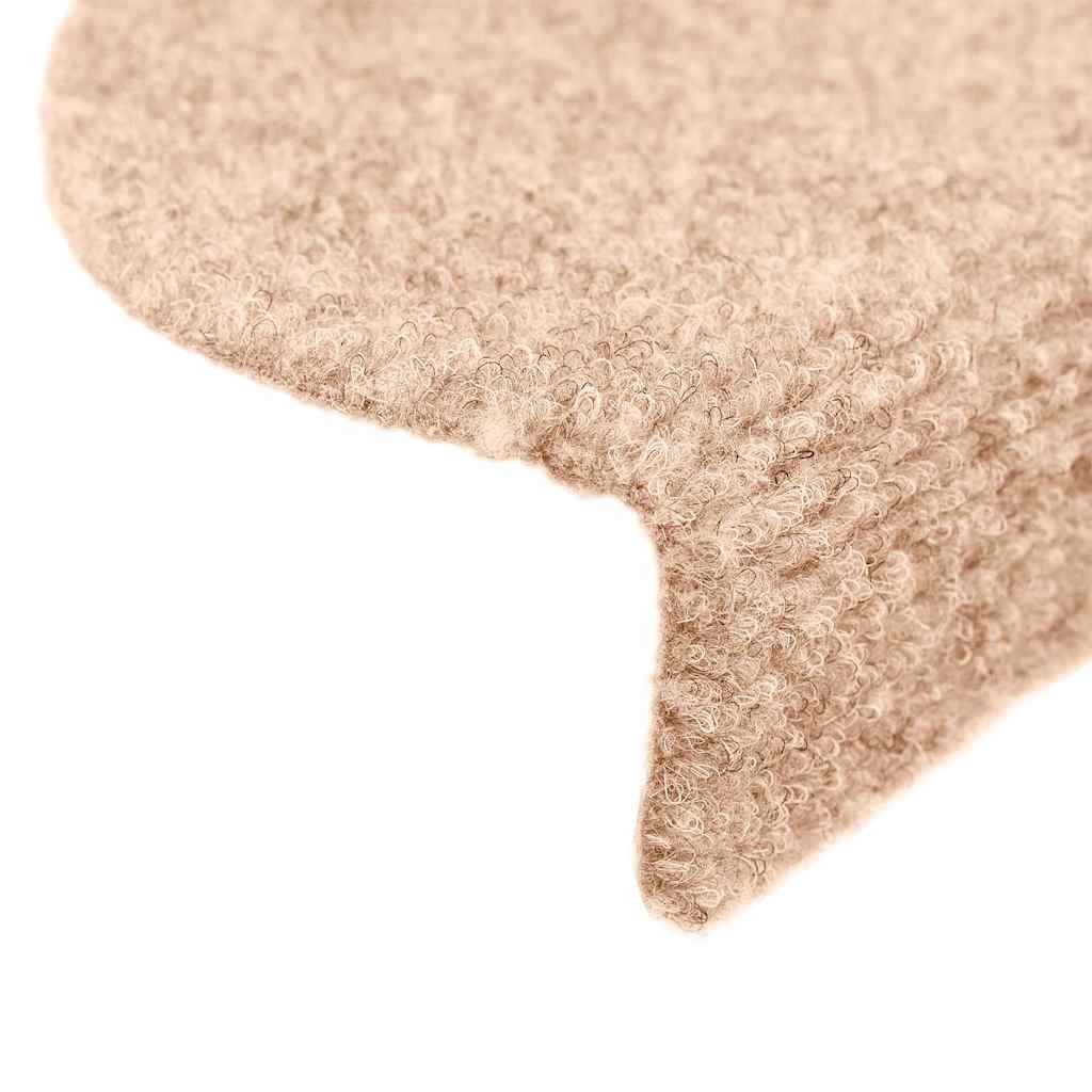 vidaXL Covorașe autoadezive pentru scări, 10 buc., 56x17x3 cm, crem, semirotunde vidaXL Covorașe autoadezive pentru scări, 10 buc., 56x17x3 cm, crem, semirotunde