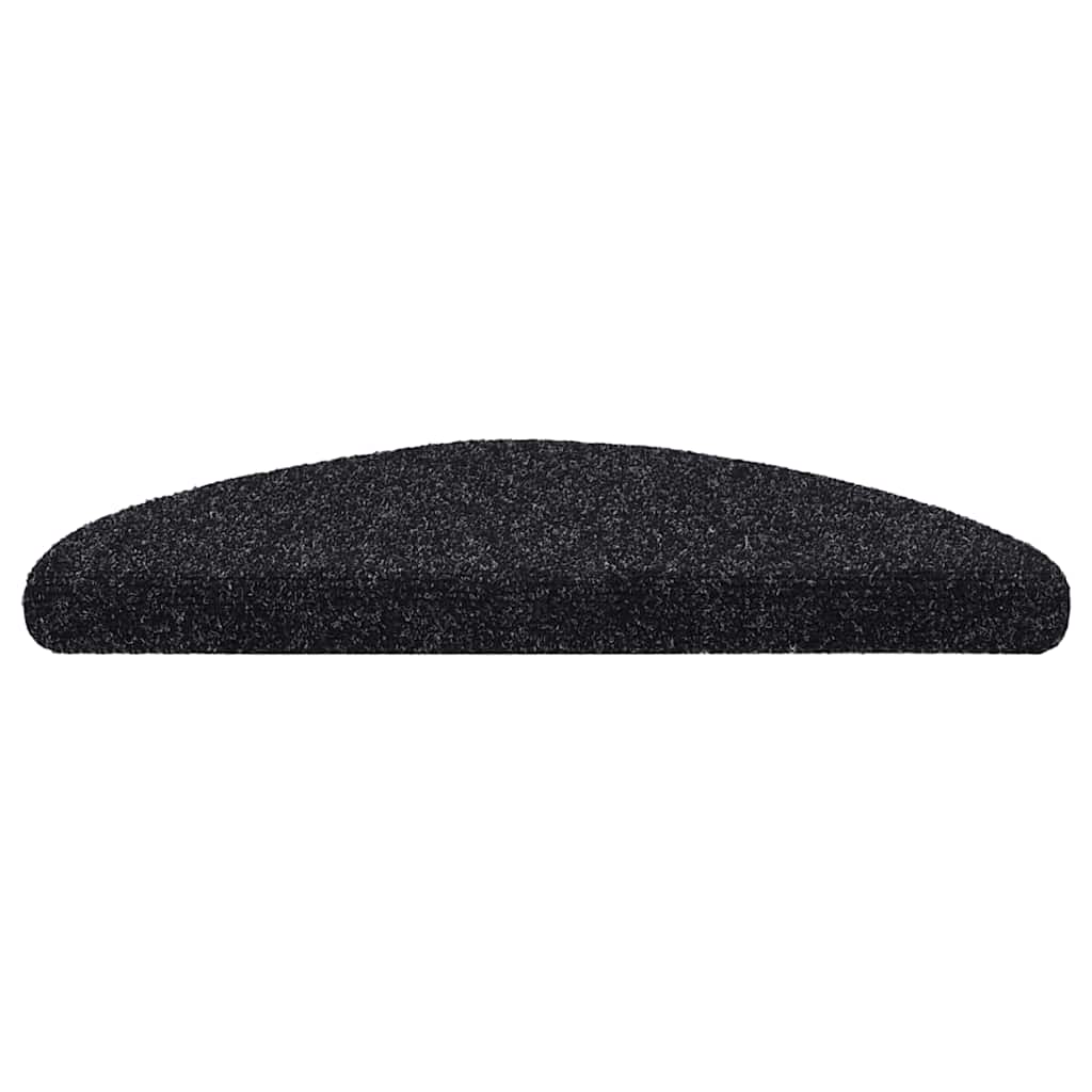 vidaXL Covorașe autoadezive pentru scări, 5 buc., 56x17x3 cm, negre, semirotunde vidaXL Covorașe autoadezive pentru scări, 5 buc., 56x17x3 cm, negre, semirotunde