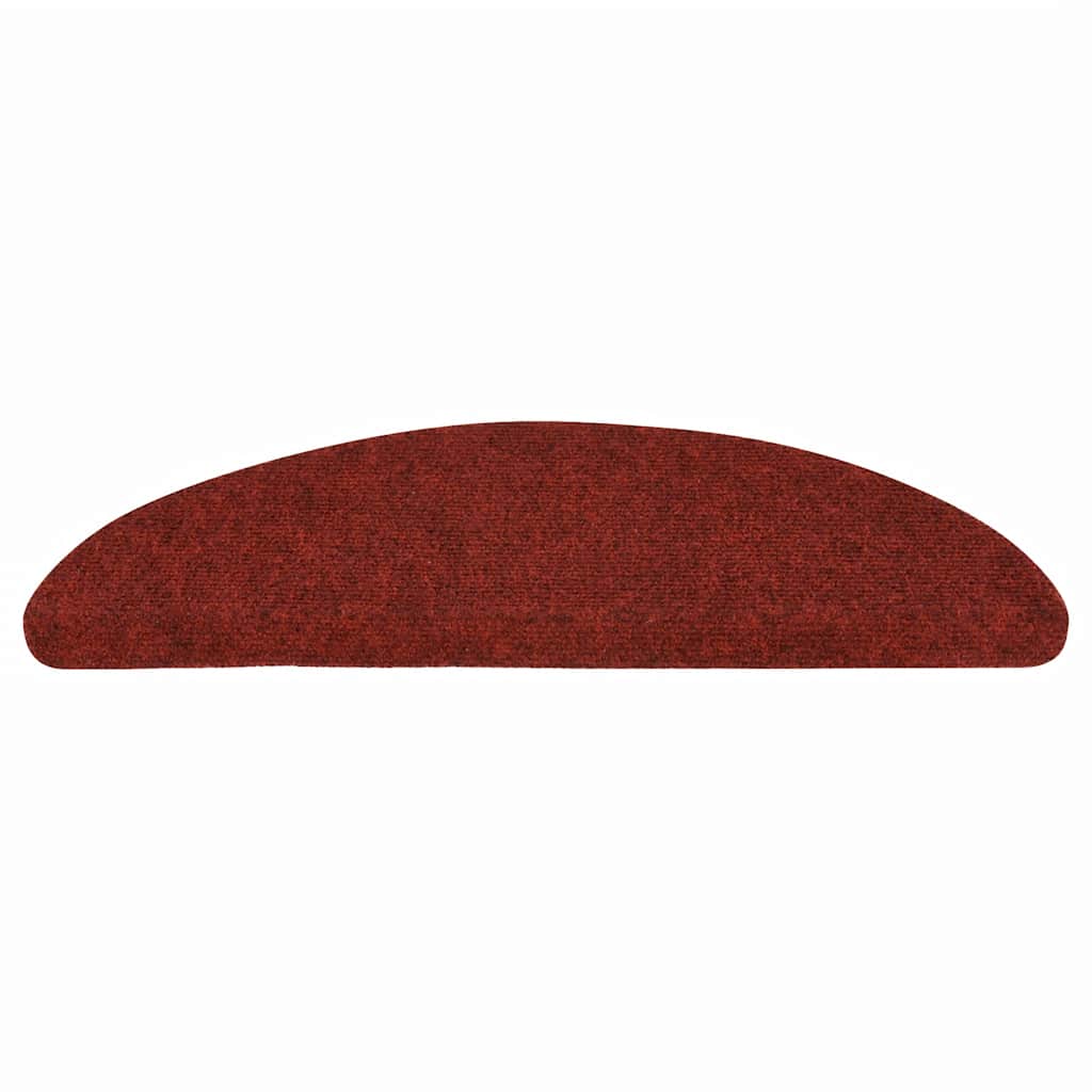 vidaXL Covorașe pentru scări autoadezive, 10 buc., 56x17x3 cm, roșu bordeaux, semirotunde vidaXL Covorașe pentru scări autoadezive, 10 buc., 56x17x3 cm, roșu bordeaux, semirotunde