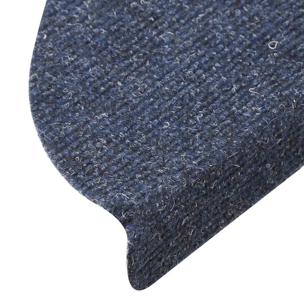 vidaXL Covorașe autoadezive pentru scări, 10 buc., 56x17x3 cm, semirotunde, albastre vidaXL Covorașe autoadezive pentru scări, 10 buc., 56x17x3 cm, semirotunde, albastre