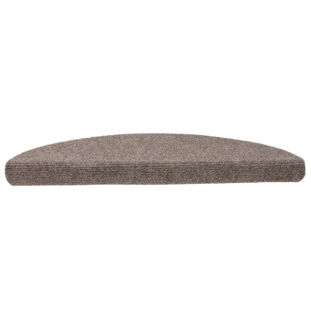 vidaXL Covorașe autoadezive pentru scări, 5 buc., 56x17x3 cm, bej, semirotunde vidaXL Covorașe autoadezive pentru scări, 5 buc., 56x17x3 cm, bej, semirotunde