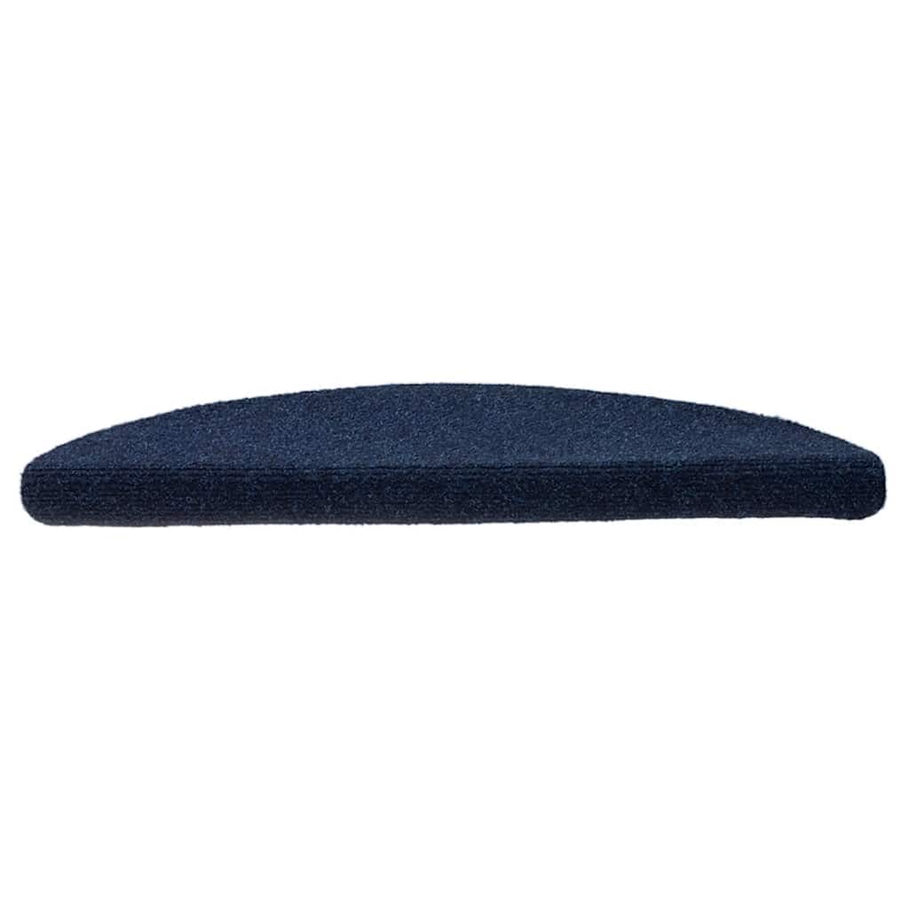 vidaXL Covorașe autoadezive pentru scări, 10 buc., 56x17x3 cm, semirotunde, bleumarin vidaXL Covorașe autoadezive pentru scări, 10 buc., 56x17x3 cm, semirotunde, bleumarin