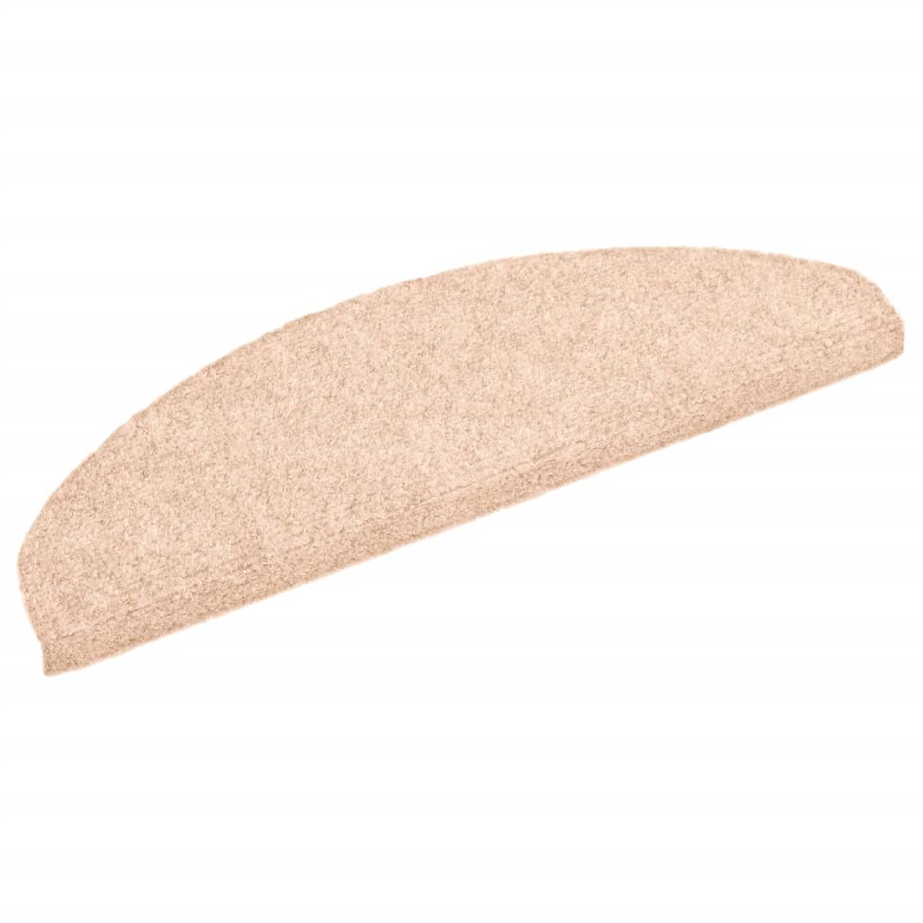 vidaXL Covorașe autoadezive pentru scări, 10 buc., 65x21x4 cm, crem, semirotunde, mari vidaXL Covorașe autoadezive pentru scări, 10 buc., 65x21x4 cm, crem, semirotunde, mari