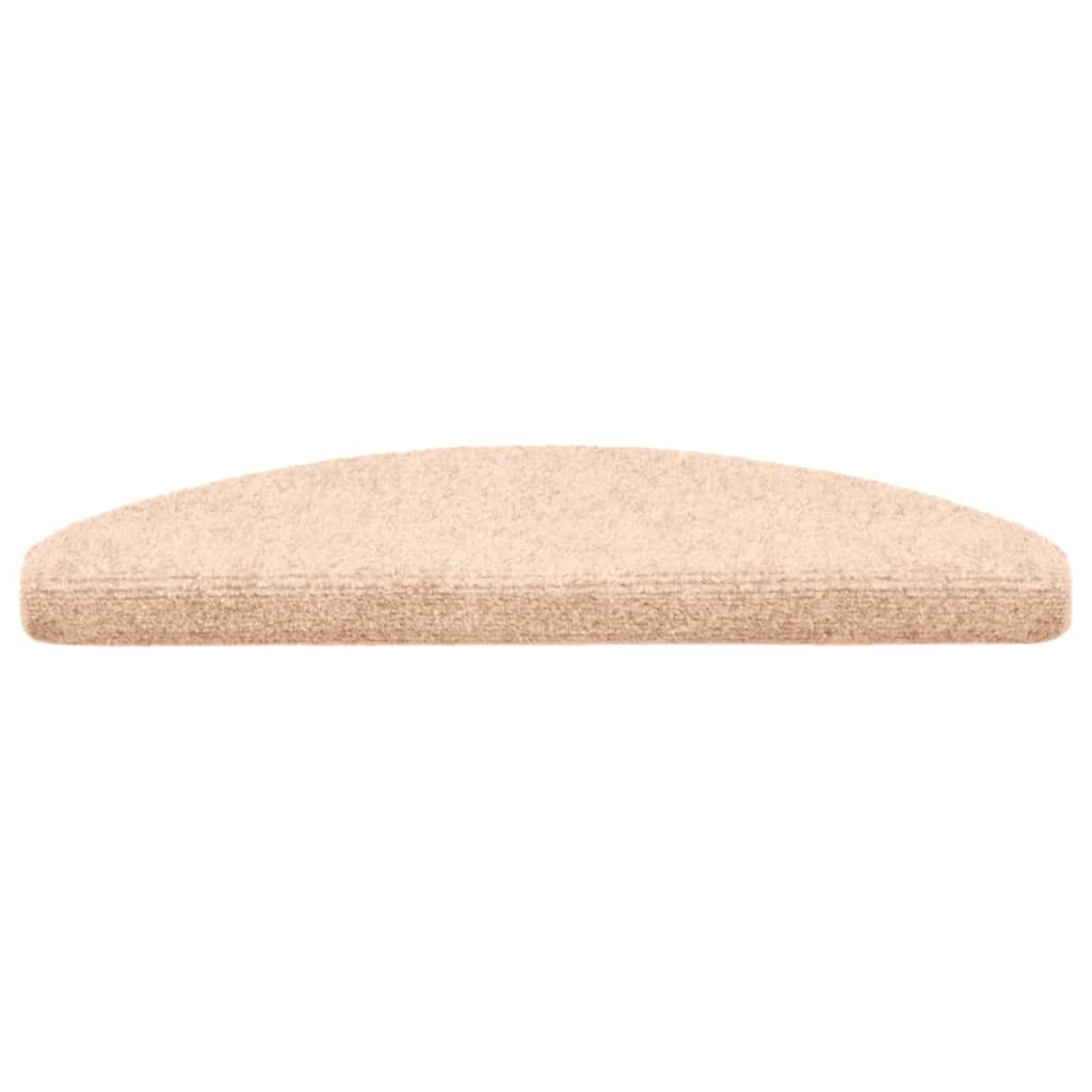vidaXL Covorașe autoadezive pentru scări, 10 buc., 65x21x4 cm, crem, semirotunde, mari vidaXL Covorașe autoadezive pentru scări, 10 buc., 65x21x4 cm, crem, semirotunde, mari
