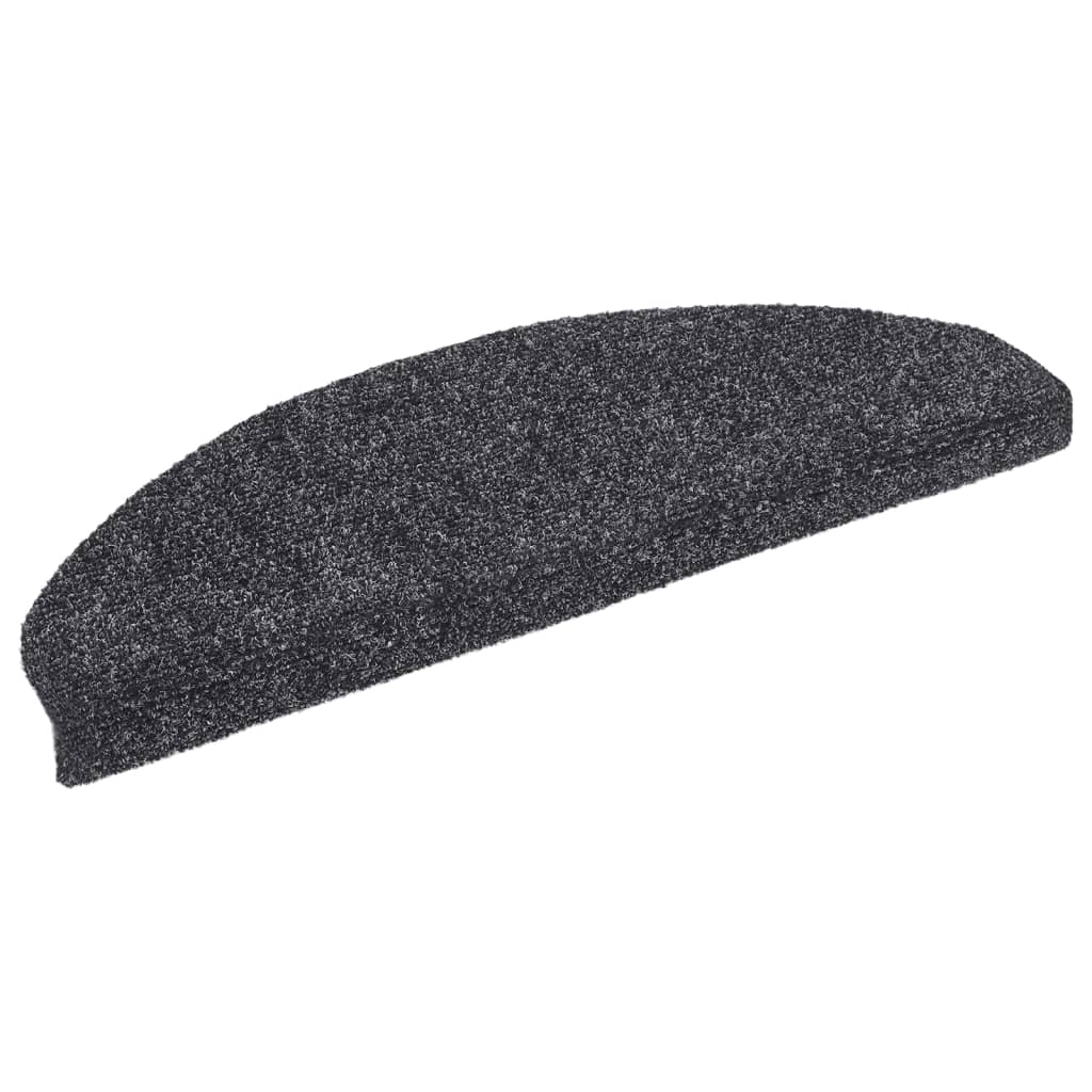 vidaXL Covorașe autoadezive pentru scări, 10 buc., 65x21x4 cm, gri închis, semirotunde, mari vidaXL Covorașe autoadezive pentru scări, 10 buc., 65x21x4 cm, gri închis, semirotunde, mari