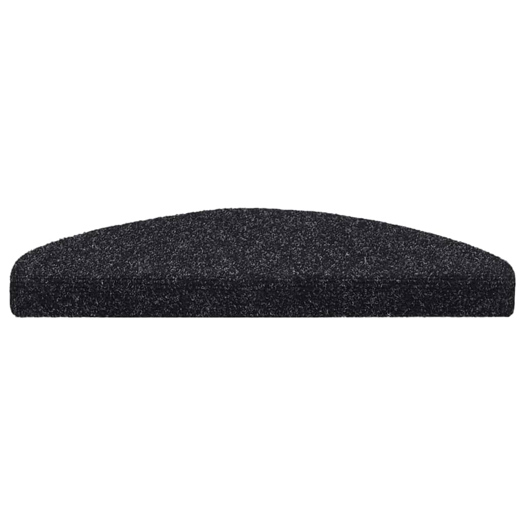 vidaXL Covorașe autoadezive pentru scări, 5 buc., 65x21x4 cm, negru, semirotunde, mari vidaXL Covorașe autoadezive pentru scări, 5 buc., 65x21x4 cm, negru, semirotunde, mari