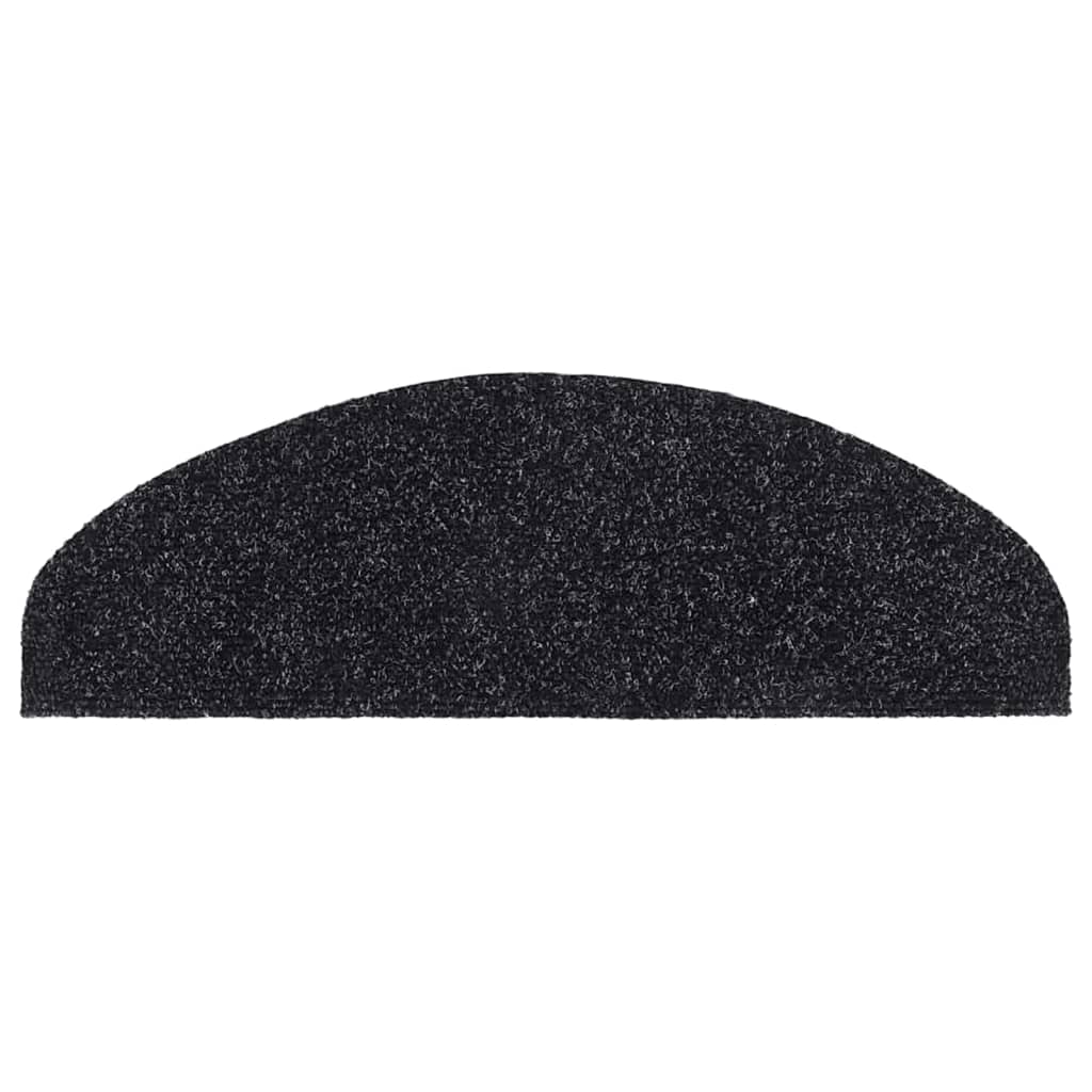 vidaXL Covorașe autoadezive pentru scări, 10 buc., 65x21x4 cm, negru, semirotunde, mari vidaXL Covorașe autoadezive pentru scări, 10 buc., 65x21x4 cm, negru, semirotunde, mari