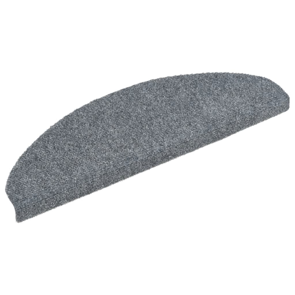 vidaXL Covorașe autoadezive pentru scări, 10 buc., 65x21x4 cm, gri deschis, semirotunde, mari vidaXL Covorașe autoadezive pentru scări, 10 buc., 65x21x4 cm, gri deschis, semirotunde, mari