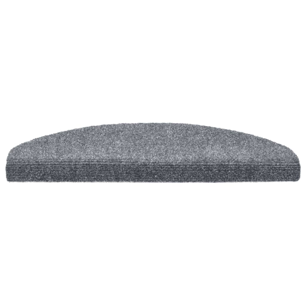 vidaXL Covorașe autoadezive pentru scări, 10 buc., 65x21x4 cm, gri deschis, semirotunde, mari vidaXL Covorașe autoadezive pentru scări, 10 buc., 65x21x4 cm, gri deschis, semirotunde, mari