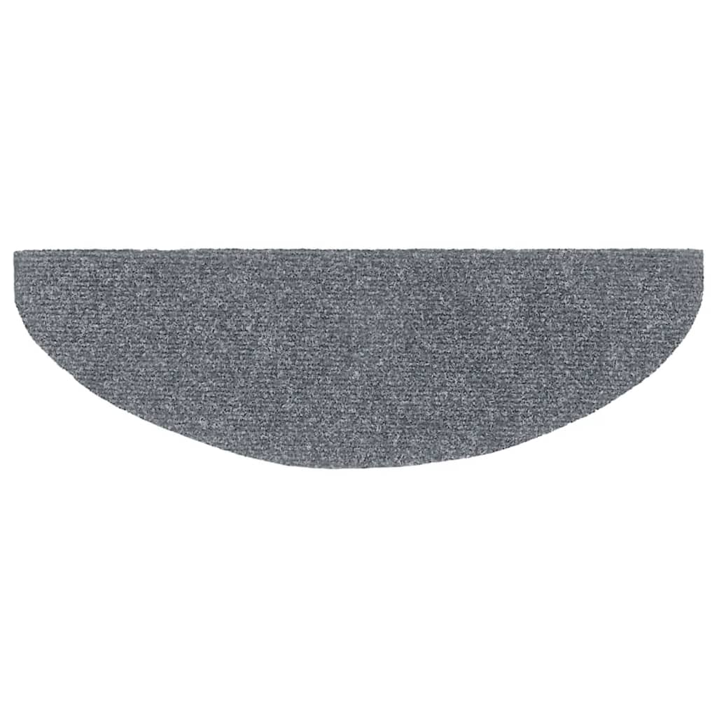 vidaXL Covorașe autoadezive pentru scări, 10 buc., 65x21x4 cm, gri deschis, semirotunde, mari vidaXL Covorașe autoadezive pentru scări, 10 buc., 65x21x4 cm, gri deschis, semirotunde, mari