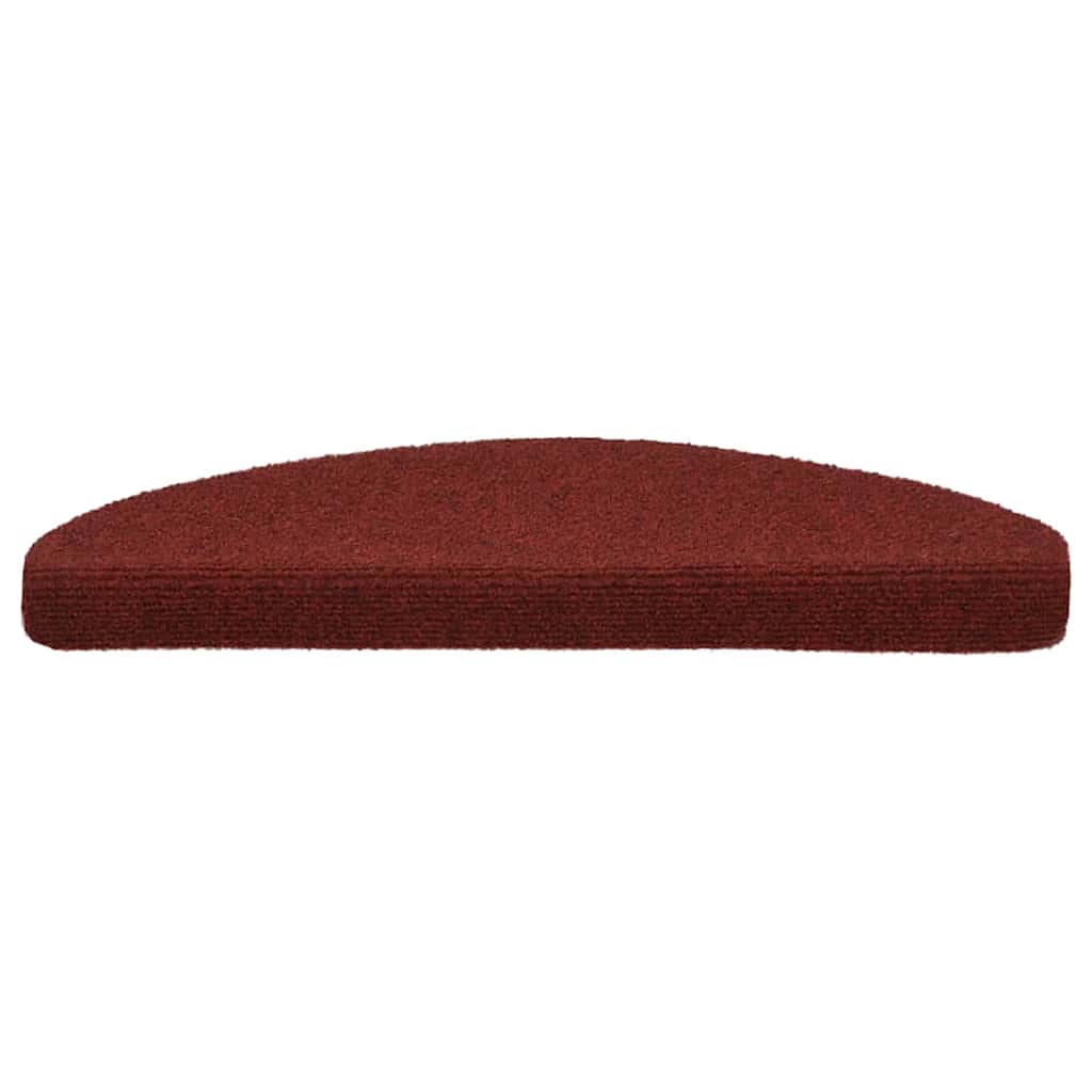 vidaXL Covorașe pentru scări autoadezive, 10 buc., 65x21x4 cm, roșu bordeaux, semirotunde, mari vidaXL Covorașe pentru scări autoadezive, 10 buc., 65x21x4 cm, roșu bordeaux, semirotunde, mari
