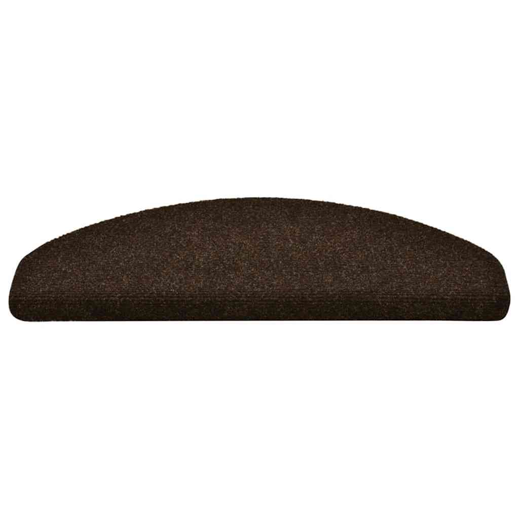 vidaXL Covorașe autoadezive pentru scări, 5 buc., 65x21x4 cm, maro, semirotunde, mari vidaXL Covorașe autoadezive pentru scări, 5 buc., 65x21x4 cm, maro, semirotunde, mari