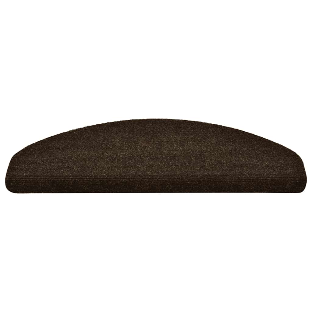 vidaXL Covorașe pentru scări autoadezive, 10 buc., 65x21x4 cm, maro, semirotunde, mari vidaXL Covorașe pentru scări autoadezive, 10 buc., 65x21x4 cm, maro, semirotunde, mari