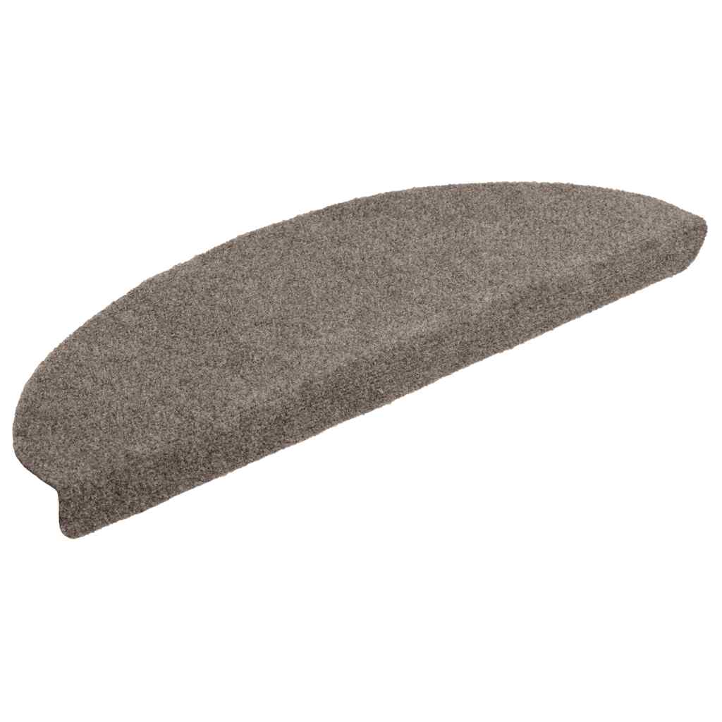 vidaXL Covorașe autoadezive pentru scări, 10 buc., 65x21x4 cm, bej, semirotunde, mari vidaXL Covorașe autoadezive pentru scări, 10 buc., 65x21x4 cm, bej, semirotunde, mari