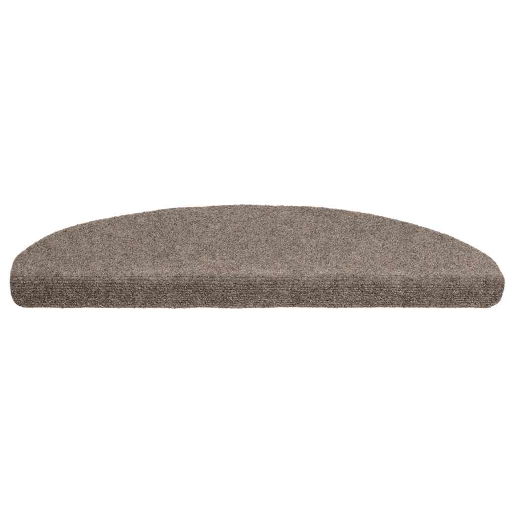 vidaXL Covorașe autoadezive pentru scări, 10 buc., 65x21x4 cm, bej, semirotunde, mari vidaXL Covorașe autoadezive pentru scări, 10 buc., 65x21x4 cm, bej, semirotunde, mari
