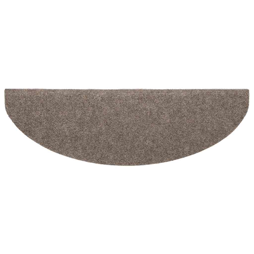 vidaXL Covorașe autoadezive pentru scări, 10 buc., 65x21x4 cm, bej, semirotunde, mari vidaXL Covorașe autoadezive pentru scări, 10 buc., 65x21x4 cm, bej, semirotunde, mari