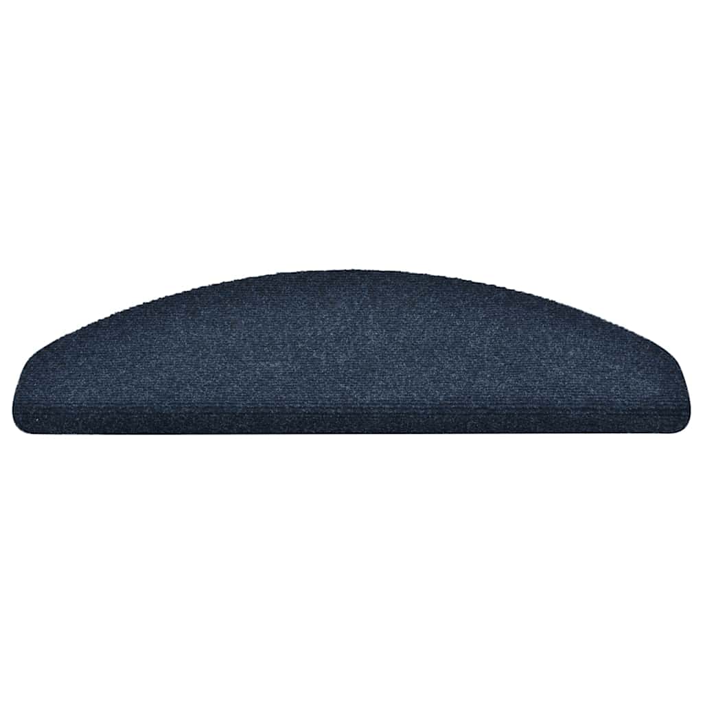 vidaXL Covorașe scări autoadezive, 10 buc., 65x21x4 cm, bleumarin, semirotunde, mari vidaXL Covorașe scări autoadezive, 10 buc., 65x21x4 cm, bleumarin, semirotunde, mari