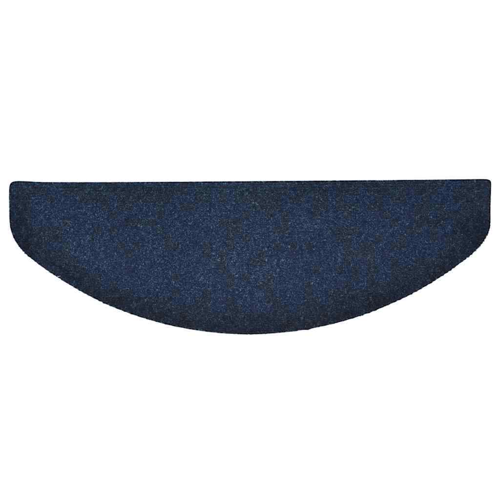 vidaXL Covorașe scări autoadezive, 10 buc., 65x21x4 cm, bleumarin, semirotunde, mari vidaXL Covorașe scări autoadezive, 10 buc., 65x21x4 cm, bleumarin, semirotunde, mari