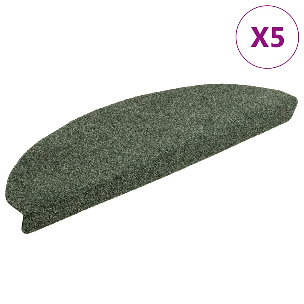 vidaXL Covorașe autoadezive pentru scări, 5 buc., 65x21x4 cm, verde, semirotunde, mari vidaXL Covorașe autoadezive pentru scări, 5 buc., 65x21x4 cm, verde, semirotunde, mari
