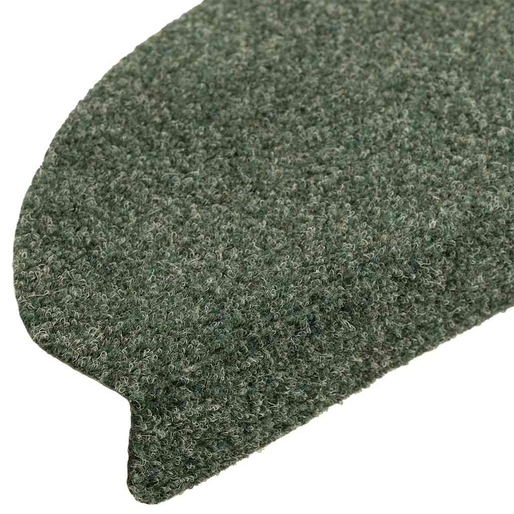 vidaXL Covorașe autoadezive pentru scări, 5 buc., 65x21x4 cm, verde, semirotunde, mari vidaXL Covorașe autoadezive pentru scări, 5 buc., 65x21x4 cm, verde, semirotunde, mari