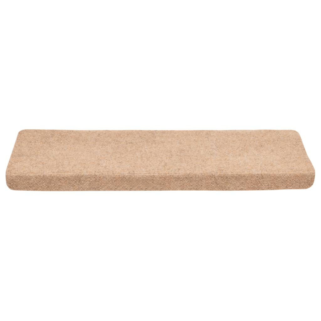 vidaXL Covorașe autoadezive pentru scări, 10 buc., 65x21x4 cm, margini dreptunghiulare, crem vidaXL Covorașe autoadezive pentru scări, 10 buc., 65x21x4 cm, margini dreptunghiulare, crem