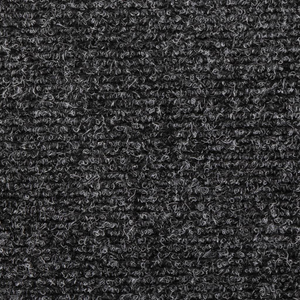 vidaXL Covorașe scări autoadezive, 5 buc., 65x21x4 cm, gri, cu margine dreptunghiulară