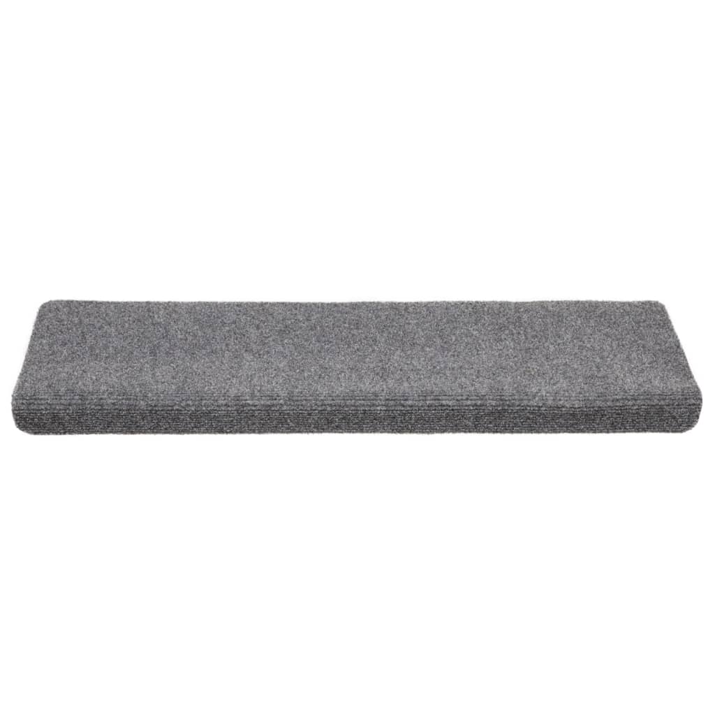 vidaXL Covorașe autoadezive pentru scări, 10 buc., 65x21x4 cm, gri deschis, cu margini dreptunghiulare vidaXL Covorașe autoadezive pentru scări, 10 buc., 65x21x4 cm, gri deschis, cu margini dreptunghiulare
