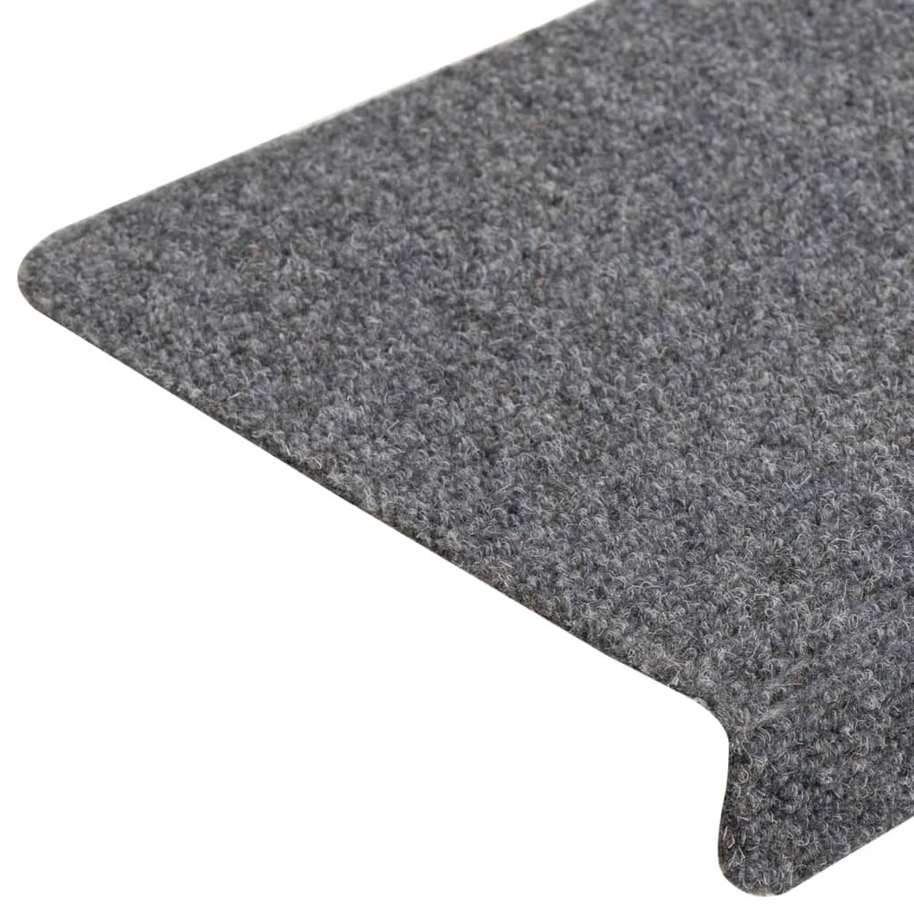 vidaXL Covorașe autoadezive pentru scări, 10 buc., 65x21x4 cm, gri deschis, cu margini dreptunghiulare vidaXL Covorașe autoadezive pentru scări, 10 buc., 65x21x4 cm, gri deschis, cu margini dreptunghiulare